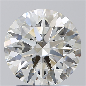 Picture of Natural Diamond 2.27 Carats, Round with Excellent Cut, H Color, SI1 Clarity and Certified by IGI