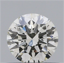 Natural Diamond 0.50 Carats, Round with Excellent Cut, J Color, SI2 Clarity and Certified by GIA