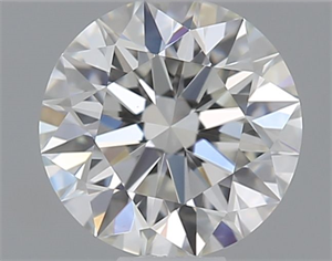 Picture of Natural Diamond 0.42 Carats, Round with Excellent Cut, H Color, VS1 Clarity and Certified by GIA