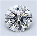 Natural Diamond 2.40 Carats, Round with Excellent Cut, F Color, VS2 Clarity and Certified by GIA