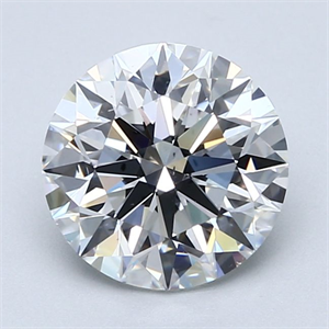 Picture of Natural Diamond 2.40 Carats, Round with Excellent Cut, F Color, VS2 Clarity and Certified by GIA