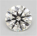 Natural Diamond 0.40 Carats, Round with Excellent Cut, J Color, VVS1 Clarity and Certified by GIA