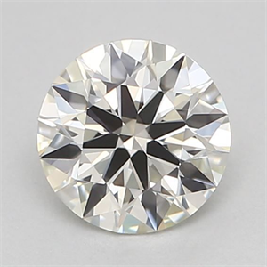 Picture of Natural Diamond 0.40 Carats, Round with Excellent Cut, J Color, VVS1 Clarity and Certified by GIA