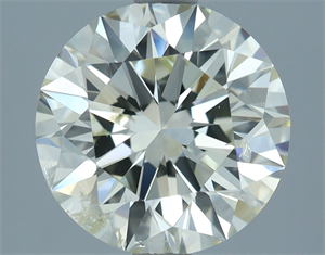 Picture of Natural Diamond 3.00 Carats, Round with Excellent Cut, K Color, SI2 Clarity and Certified by IGI