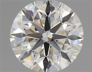 Picture of Natural Diamond 0.45 Carats, Round with Excellent Cut, J Color, VVS2 Clarity and Certified by GIA