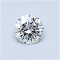 Natural Diamond 0.41 Carats, Round with Very Good Cut, F Color, VS1 Clarity and Certified by GIA