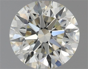 Picture of Natural Diamond 0.61 Carats, Round with Excellent Cut, K Color, VVS2 Clarity and Certified by IGI