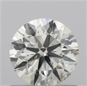 Natural Diamond 0.71 Carats, Round with Excellent Cut, J Color, SI2 Clarity and Certified by IGI