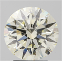 Natural Diamond 3.02 Carats, Round with Excellent Cut, K Color, VVS1 Clarity and Certified by IGI