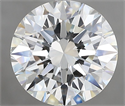 Natural Diamond 3.54 Carats, Round with Excellent Cut, H Color, VVS1 Clarity and Certified by GIA