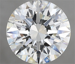 Picture of Natural Diamond 3.54 Carats, Round with Excellent Cut, H Color, VVS1 Clarity and Certified by GIA