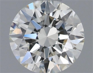 Picture of Natural Diamond 0.40 Carats, Round with Excellent Cut, K Color, VVS1 Clarity and Certified by GIA