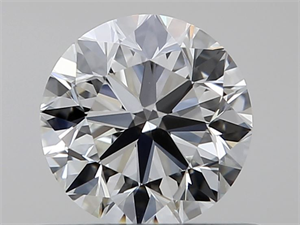 Picture of Natural Diamond 0.50 Carats, Round with Very Good Cut, I Color, VVS2 Clarity and Certified by GIA