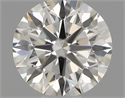 Natural Diamond 0.40 Carats, Round with Excellent Cut, H Color, VS2 Clarity and Certified by IGI