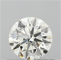 Natural Diamond 0.52 Carats, Round with Excellent Cut, J Color, VVS2 Clarity and Certified by IGI