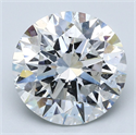 Natural Diamond 5.05 Carats, Round with Excellent Cut, E Color, SI2 Clarity and Certified by GIA