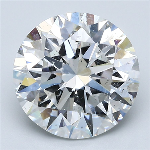 Picture of Natural Diamond 5.05 Carats, Round with Excellent Cut, E Color, SI2 Clarity and Certified by GIA