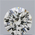 Natural Diamond 0.50 Carats, Round with Excellent Cut, K Color, SI2 Clarity and Certified by GIA