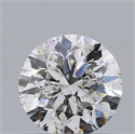 Natural Diamond 0.42 Carats, Round with Good Cut, H Color, SI2 Clarity and Certified by GIA