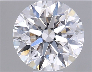 Picture of Natural Diamond 0.42 Carats, Round with Excellent Cut, F Color, SI1 Clarity and Certified by GIA