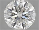 Natural Diamond 0.40 Carats, Round with Excellent Cut, G Color, VVS2 Clarity and Certified by GIA