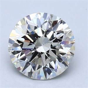 Picture of Natural Diamond 2.01 Carats, Round with Excellent Cut, I Color, SI1 Clarity and Certified by GIA