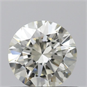 Natural Diamond 0.50 Carats, Round with Excellent Cut, J Color, VS1 Clarity and Certified by IGI