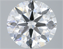 Natural Diamond 2.06 Carats, Round with Excellent Cut, D Color, VVS1 Clarity and Certified by GIA