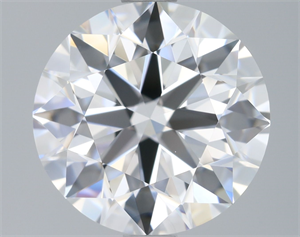 Picture of Natural Diamond 2.06 Carats, Round with Excellent Cut, D Color, VVS1 Clarity and Certified by GIA