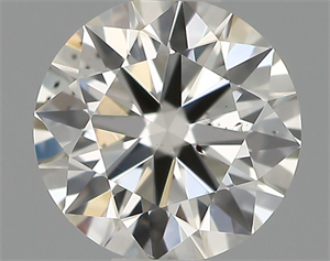 Picture of Natural Diamond 0.44 Carats, Round with Excellent Cut, H Color, VS2 Clarity and Certified by IGI