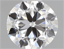 Natural Diamond 0.40 Carats, Round with Very Good Cut, F Color, VVS1 Clarity and Certified by GIA