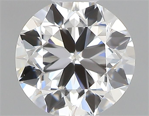 Picture of Natural Diamond 0.40 Carats, Round with Very Good Cut, F Color, VVS1 Clarity and Certified by GIA