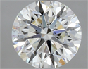 Natural Diamond 0.46 Carats, Round with Excellent Cut, I Color, VS2 Clarity and Certified by GIA