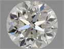 Natural Diamond 0.50 Carats, Round with Good Cut, I Color, VVS1 Clarity and Certified by IGI