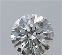 Natural Diamond 0.44 Carats, Round with Excellent Cut, H Color, VVS1 Clarity and Certified by IGI