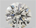 Natural Diamond 0.60 Carats, Round with Very Good Cut, J Color, SI1 Clarity and Certified by GIA