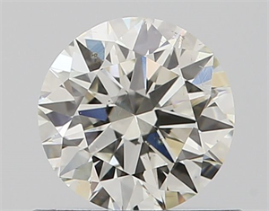 Picture of Natural Diamond 0.60 Carats, Round with Very Good Cut, J Color, SI1 Clarity and Certified by GIA