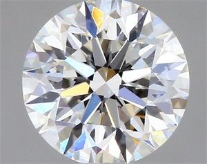 Picture of Natural Diamond 0.40 Carats, Round with Excellent Cut, H Color, VS2 Clarity and Certified by GIA