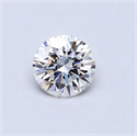 Natural Diamond 0.42 Carats, Round with Excellent Cut, E Color, SI1 Clarity and Certified by GIA