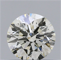 Natural Diamond 0.42 Carats, Round with Excellent Cut, J Color, VS1 Clarity and Certified by IGI