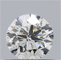 Natural Diamond 0.50 Carats, Round with Very Good Cut, I Color, SI1 Clarity and Certified by GIA