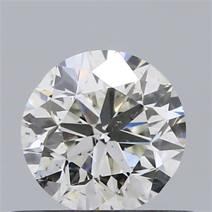 Picture of Natural Diamond 0.50 Carats, Round with Very Good Cut, I Color, SI1 Clarity and Certified by GIA