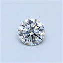 Natural Diamond 0.40 Carats, Round with Excellent Cut, I Color, VS2 Clarity and Certified by GIA