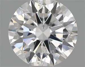 Picture of Natural Diamond 0.50 Carats, Round with Excellent Cut, E Color, SI1 Clarity and Certified by IGI