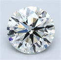 Natural Diamond 2.01 Carats, Round with Very Good Cut, J Color, VS1 Clarity and Certified by GIA