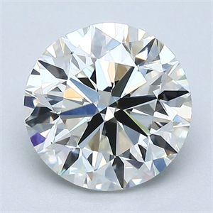 Picture of Natural Diamond 2.01 Carats, Round with Very Good Cut, J Color, VS1 Clarity and Certified by GIA