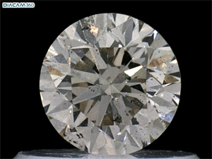 Picture of Natural Diamond 0.45 Carats, Round with Good Cut, K Color, SI2 Clarity and Certified by IGI