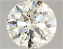 Natural Diamond 2.50 Carats, Round with Excellent Cut, J Color, VS1 Clarity and Certified by IGI