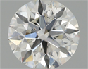 Natural Diamond 0.51 Carats, Round with Excellent Cut, E Color, SI1 Clarity and Certified by IGI