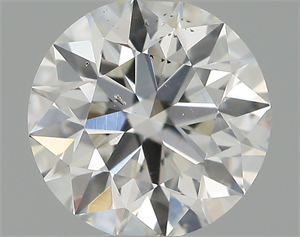 Picture of Natural Diamond 0.51 Carats, Round with Excellent Cut, E Color, SI1 Clarity and Certified by IGI